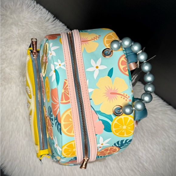 Loungefly Tropical Lemon Floral Mini Backpack - Picture 8 of 12